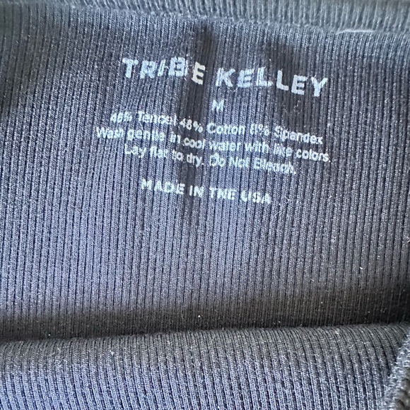 TRIBE KELLEY Ribbed Black Midi Dress | Size M | Soft, Sexy & Stretchy | NWOT - Picture 5 of 10